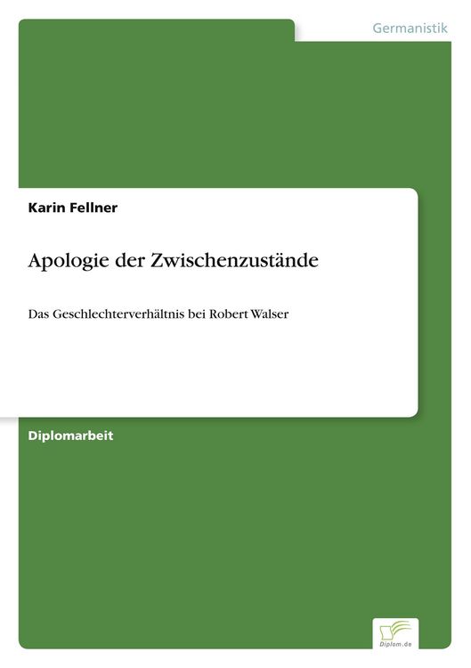 Produktbild: Apologie der Zwischenzust&auml;nde