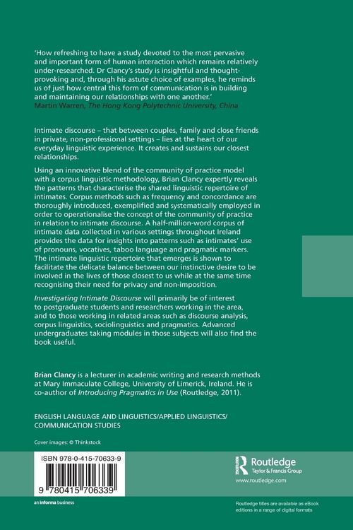 Produktbild: Investigating Intimate Discourse