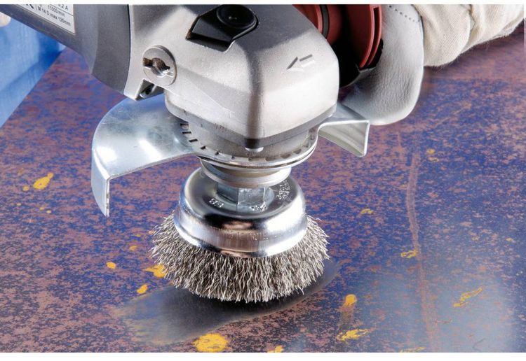 Produktbild: PFERD TOOLS Topfb&uuml;rste ungezopft TBU &Oslash; 60 mm M14 Stahl-Draht-&Oslash; 0,30 f&uuml;r Winkelschleifer POS TBU 60/M14 ST 0,30 43468902 1 St.