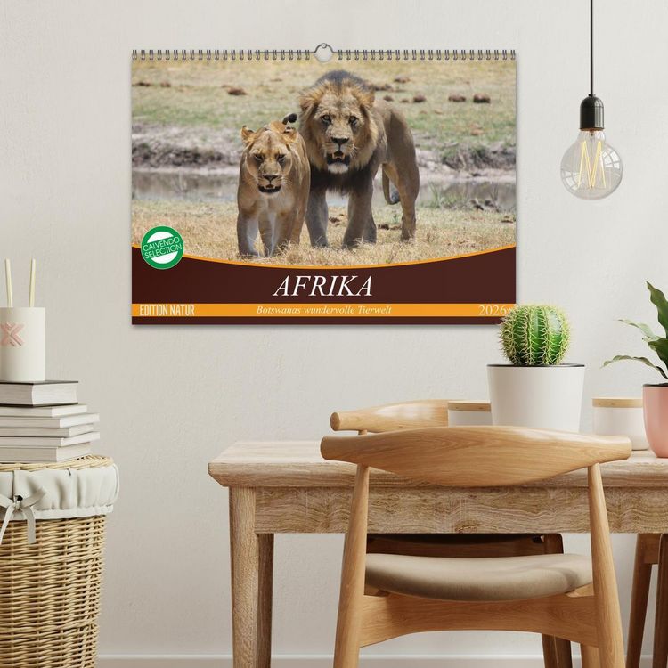 Produktbild: Afrika. Botswanas wundervolle Tierwelt (Wandkalender 2026 DIN A3 quer), CALVENDO Monatskalender