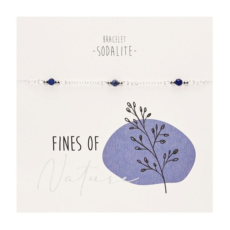 Produktbild: Armband - "Fines of nature" - versilbert - Blauer Sodalith
