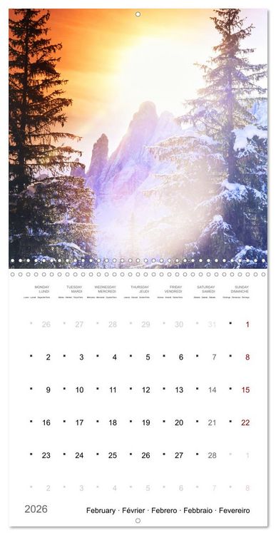 Produktbild: Dolomites Moments in the light (Wall Calendar 2026 12 &times; 12 Inch) CALVENDO 12 Month Wall Calendar