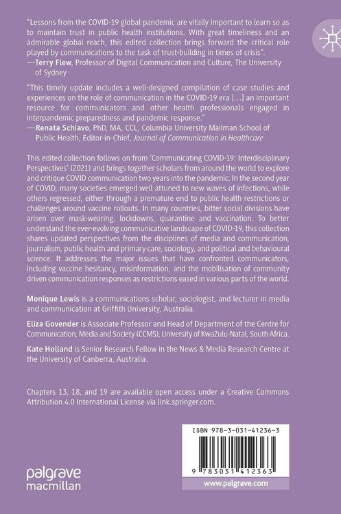 Produktbild: Communicating COVID-19