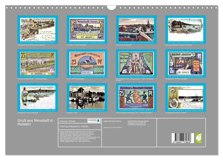Produktbild: Gru&szlig; aus Neustadt in Holstein (Wandkalender 2026 DIN A3 quer), CALVENDO Monatskalender