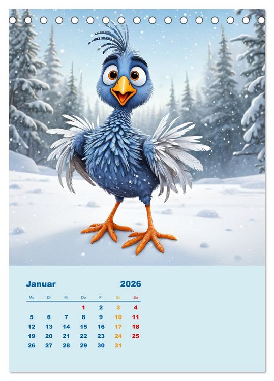 Produktbild: Diese schr&auml;gen V&ouml;gel (Tischkalender 2026 DIN A5 hoch), CALVENDO Monatskalender