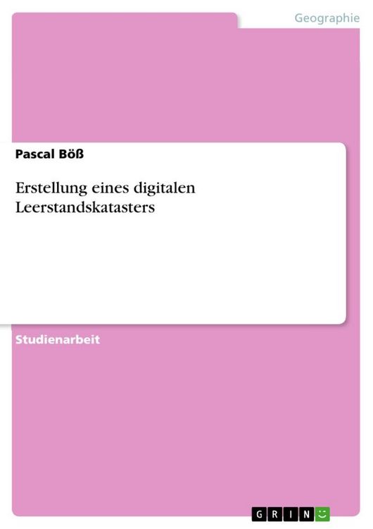 Produktbild: Erstellung eines digitalen Leerstandskatasters