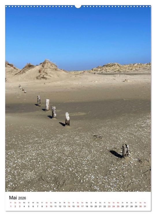 Produktbild: Strand der Sehnsucht - Sankt Peter-Ording (hochwertiger Premium Wandkalender 2026 DIN A2 hoch), Kunstdruck in Hochglanz