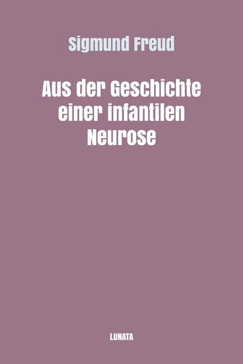 Produktbild: Aus der Geschichte einer infantilen Neurose