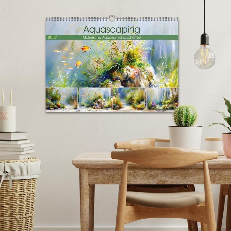 Produktbild: Aquascaping. Malerische Aquariumlandschaften (Wandkalender 2027 DIN A3 quer), CALVENDO Monatskalender