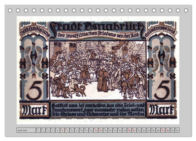 Produktbild: Gru&szlig; aus Osnabr&uuml;ck (Tischkalender 2026 DIN A5 quer), CALVENDO Monatskalender