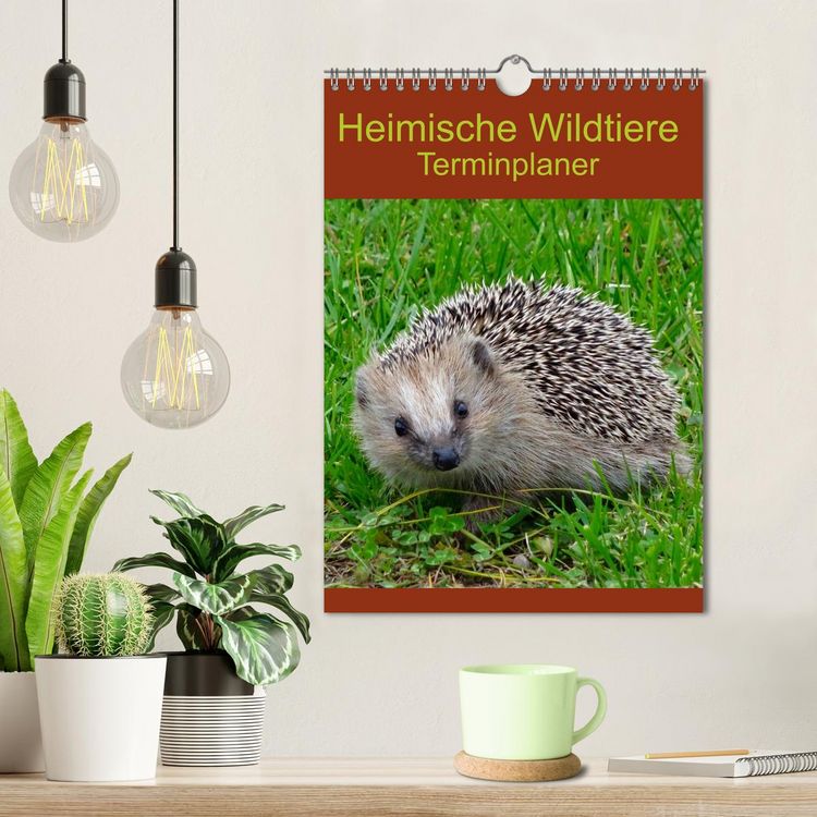 Produktbild: Heimische Wildtiere Terminplaner (Wandkalender 2026 DIN A4 hoch), CALVENDO Monatskalender