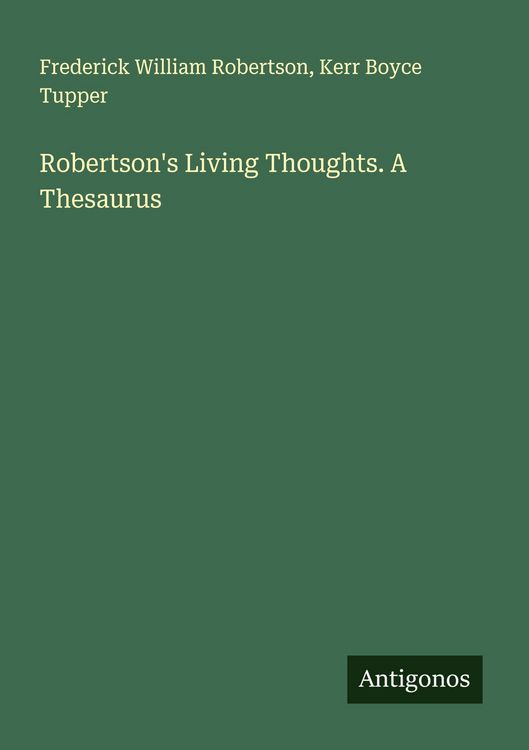 Produktbild: Robertson's Living Thoughts. A Thesaurus