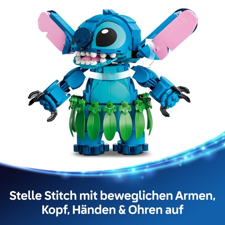 Produktbild: LEGO ǀ Disney 43296 Stitch und Scrump, Bauset, Spielzeuge aus LEGO Steinen f&uuml;r Kinder ab 9 Jahren