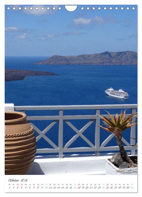 Produktbild: Santorini im Focus (Wandkalender 2026 DIN A4 hoch), CALVENDO Monatskalender