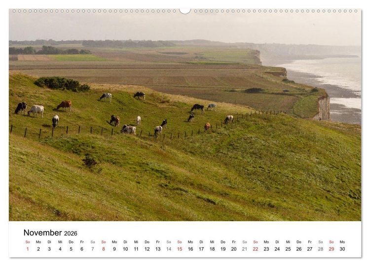 Produktbild: K&uuml;sten der Normandie und der Bretagne (Wandkalender 2026 DIN A2 quer), CALVENDO Monatskalender