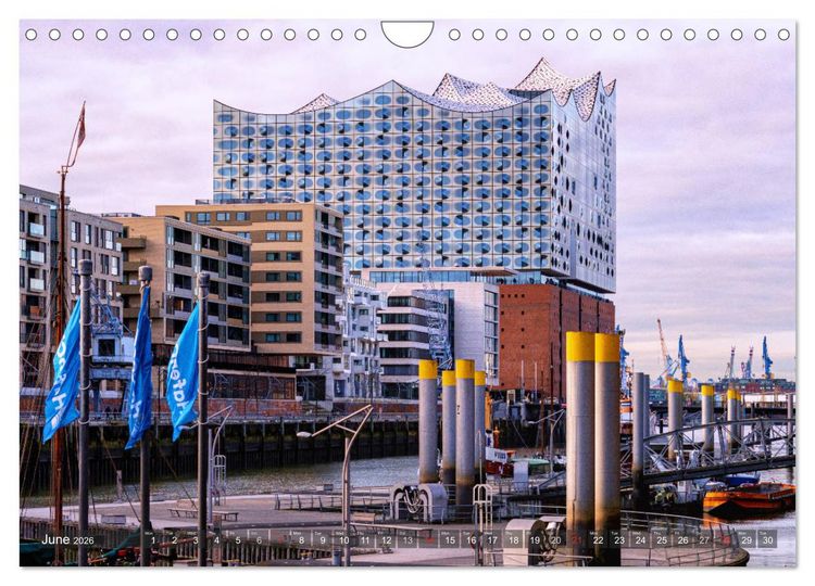 Produktbild: Hamburg perspectives (Wall Calendar 2026 DIN A4 landscape), CALVENDO 12 Month Wall Calendar