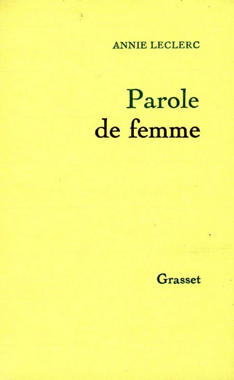 Produktbild: Parole de femme