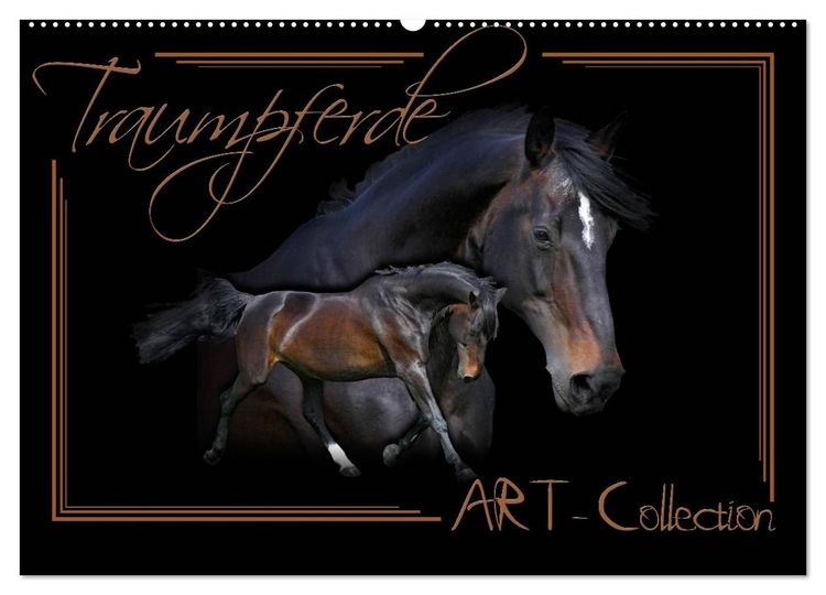 Produktbild: Traumpferde-ART-Collection (Wandkalender 2026 DIN A2 quer), CALVENDO Monatskalender