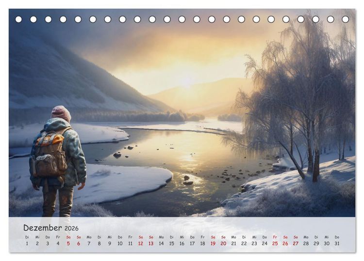 Produktbild: Die Stille des Nordens (Tischkalender 2026 DIN A5 quer), CALVENDO Monatskalender