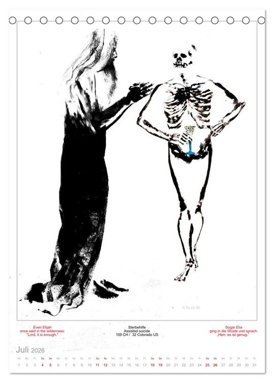 Produktbild: TOTENTANZ HERRENWAHL Haiku Zenga Photo DANCE OF DEATH MEN'S CHOICE (Tischkalender 2026 DIN A5 hoch), CALVENDO Monatskalender
