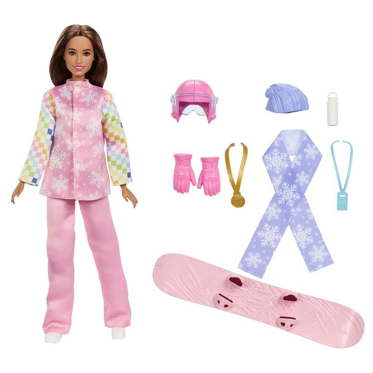 Produktbild: Barbie Snowboarderin Spielset