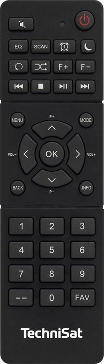 Produktbild: TechniSat DIGITRADIO 10 C Tischradio DAB+, UKW Bluetooth&reg; Inkl. Fernbedienung, Weckfunktion Schwarz/Silber