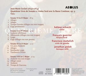Produktbild: Vol. 1 - Quatri&iquest;me Livre de Sonates,Op. 9