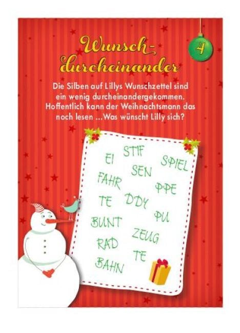 Produktbild: R&auml;tseladventskalender to go 4