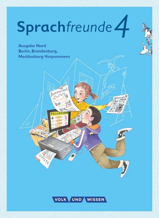 Produktbild: Sprachfreunde 4. Schuljahr - Ausgabe Nord (Berlin, Brandenburg, Mecklenburg-Vorpommern) - Sprachbuch mit Grammatiktafel und Lernentwicklungsheft
