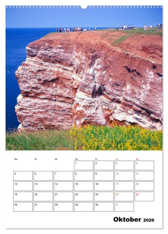 Produktbild: Helgoland, Perle der Nordsee (hochwertiger Premium Wandkalender 2026 DIN A2 hoch), Kunstdruck in Hochglanz