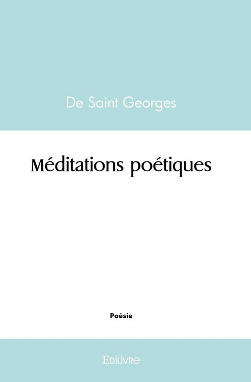 Produktbild: M&eacute;ditations po&eacute;tiques