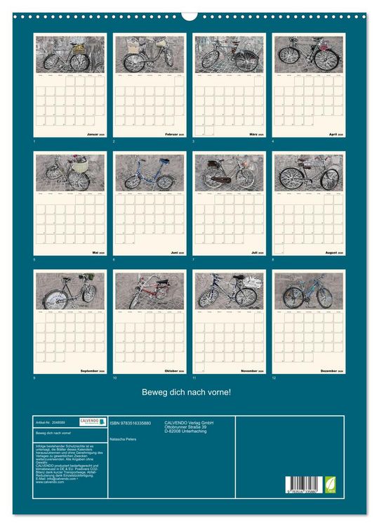 Produktbild: Beweg dich nach vorne! (Wandkalender 2026 DIN A2 hoch), CALVENDO Monatskalender