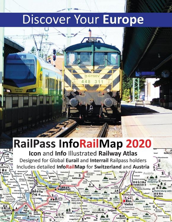 Produktbild: RailPass InfoRailMap 2020 - Discover Your Europe