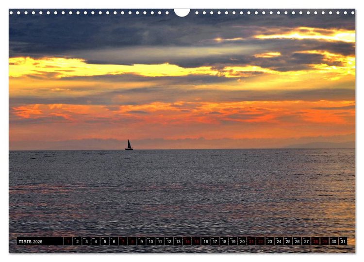 Produktbild: Un oc&eacute;an de lumi&egrave;re (Calendrier mural 2026 DIN A3 vertical), CALVENDO calendrier mensuel