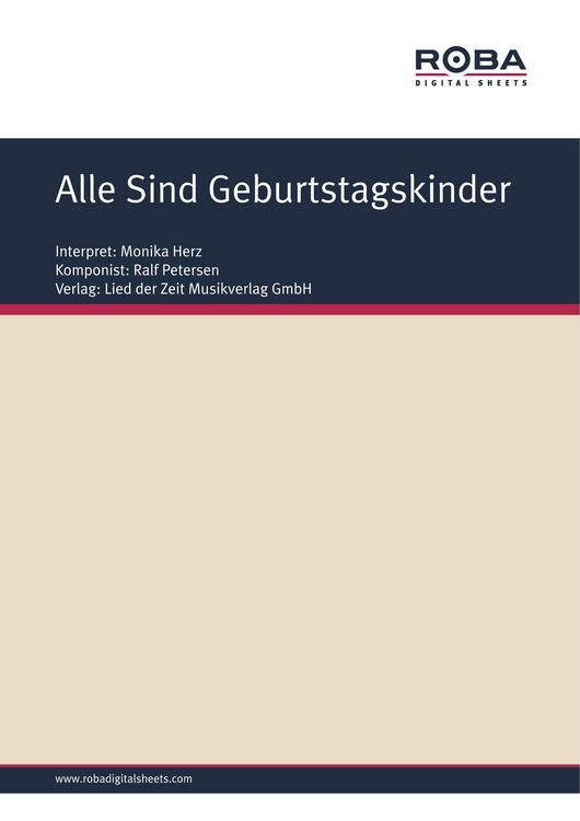 Produktbild: Alle Sind Geburtstagskinder
