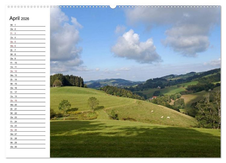 Produktbild: S&uuml;dschwarzwald - Impressionen (Wandkalender 2026 DIN A2 quer), CALVENDO Monatskalender