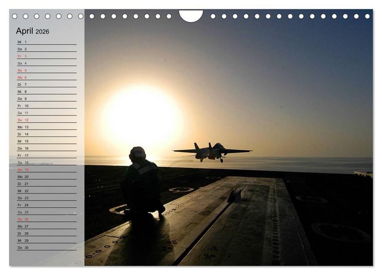 Produktbild: Kampfjets. U.S. Aircraft (Wandkalender 2026 DIN A4 quer), CALVENDO Monatskalender