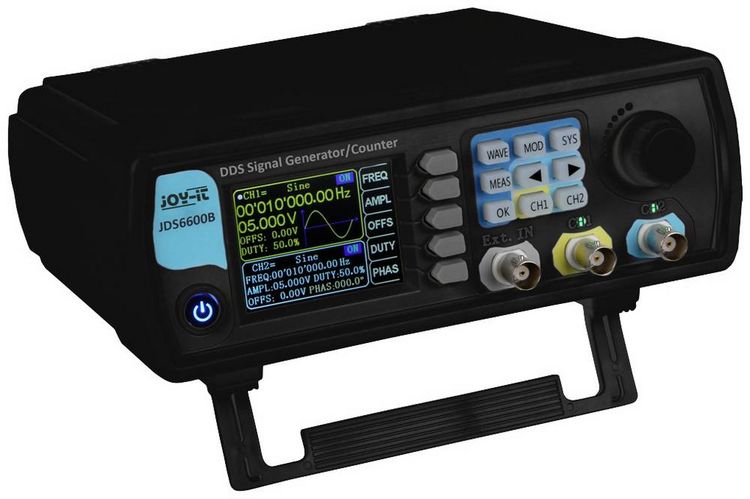 Produktbild: Joy-it JT-JDS6600-B Signalgenerator 0 Hz - 60 MHz 2-Kanal Dreieck, Lorentzkurve, Puls, Rauschen, Rechteck, TTL, Sinus