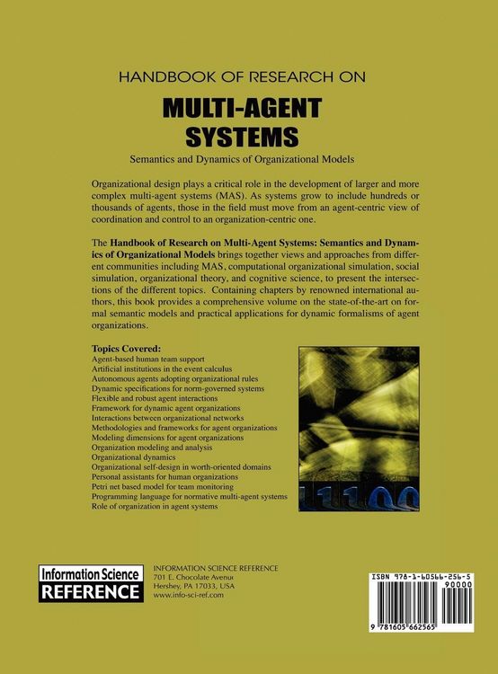 Produktbild: Handbook of Research on Multi-Agent Systems