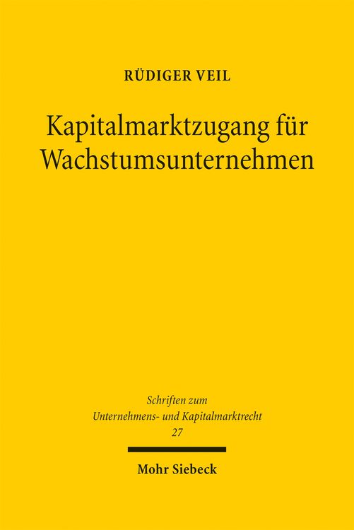 Produktbild: Kapitalmarktzugang f&uuml;r Wachstumsunternehmen