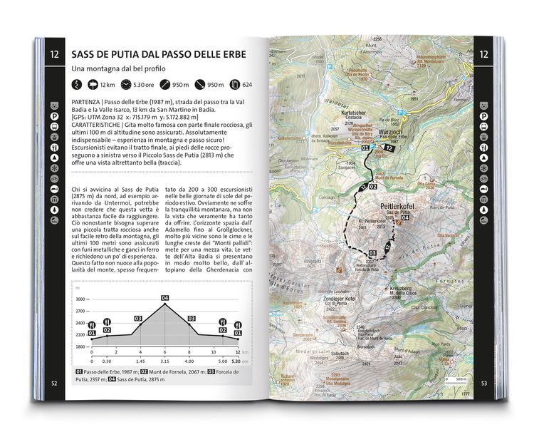 Produktbild: KOMPASS guida escursionistica Val Badia, Eccezionali Dolomiti, 50 itinerari