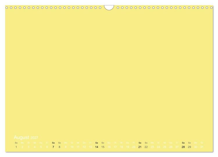 Produktbild: Bastelkalender - Gelb (Wandkalender 2027 DIN A3 quer), CALVENDO Monatskalender