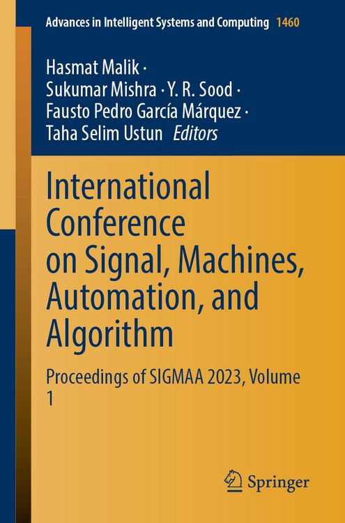 Produktbild: International Conference on Signal, Machines, Automation, and Algorithm