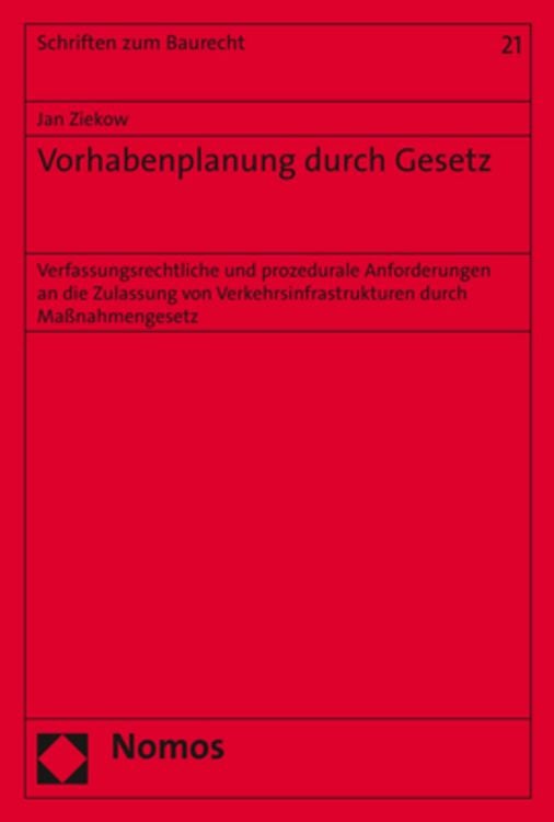 Produktbild: Vorhabenplanung durch Gesetz