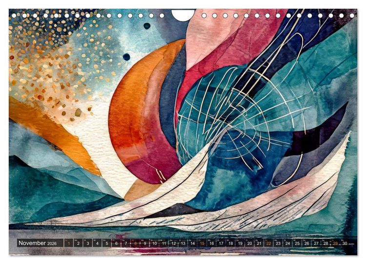 Produktbild: Spiel der Farben und Formen (Wandkalender 2026 DIN A4 quer), CALVENDO Monatskalender