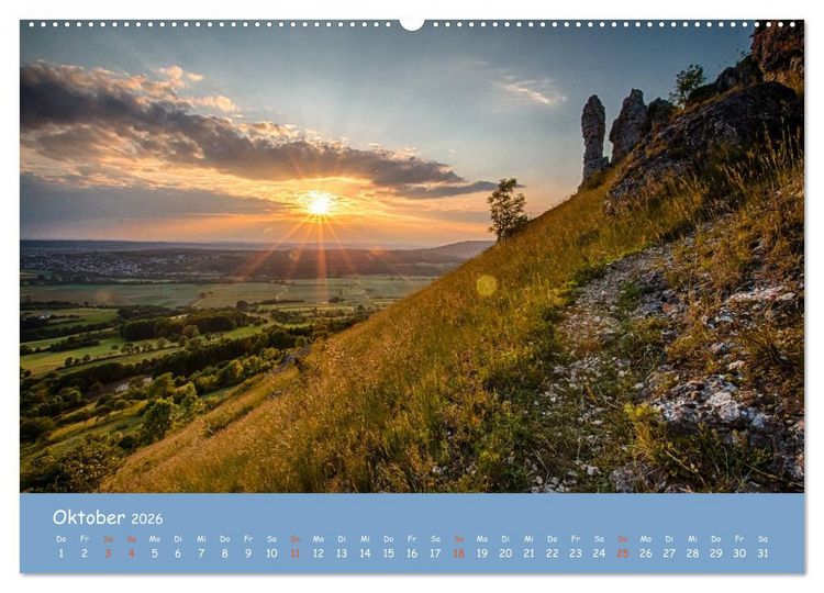 Produktbild: Das Walberla - Der Hausberg der Franken (Wandkalender 2026 DIN A2 quer), CALVENDO Monatskalender