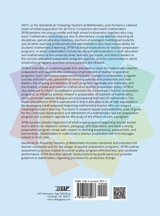 Produktbild: Standards for Preparing Teachers of Mathematics (hc)