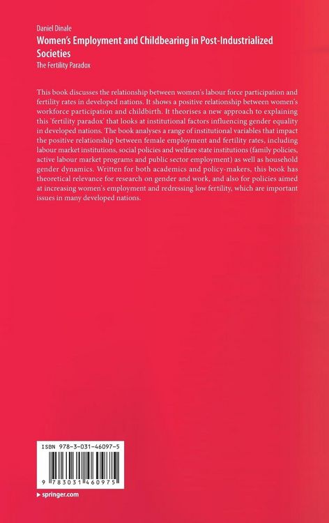 Produktbild: Women&rsquo;s Employment and Childbearing in Post-Industrialized Societies