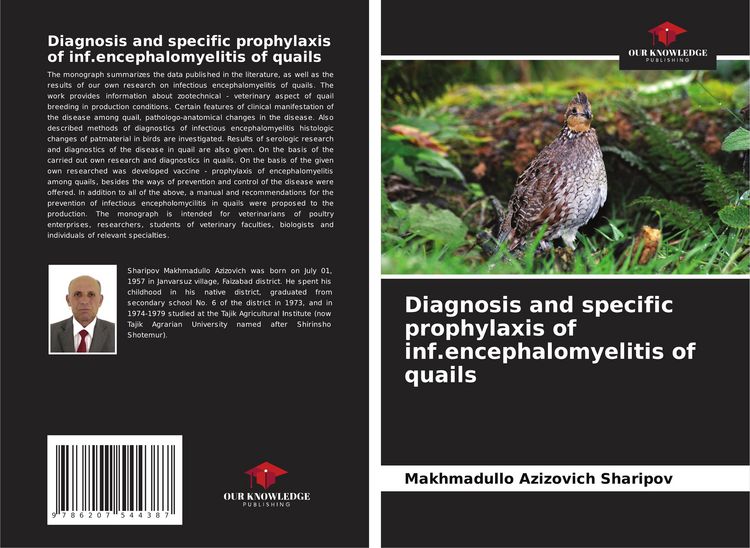 Produktbild: Diagnosis and specific prophylaxis of inf.encephalomyelitis of quails