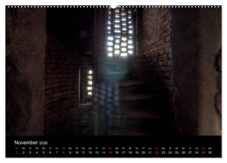 Produktbild: Verlassene Ort - Kirchen (hochwertiger Premium Wandkalender 2026 DIN A2 quer), Kunstdruck in Hochglanz